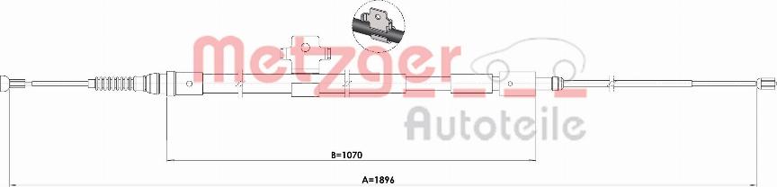 Metzger 1.PE002 - Trose, Stāvbremžu sistēma ps1.lv