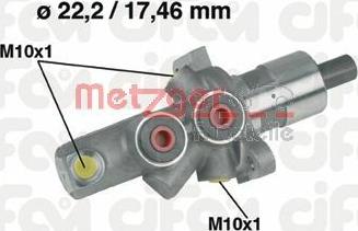 Metzger 202-175 - Galvenais bremžu cilindrs ps1.lv