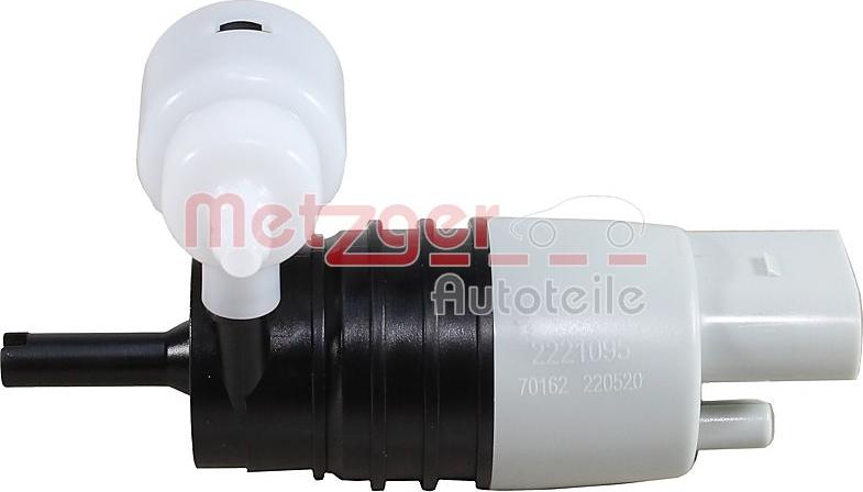 Metzger 2221095 - Ūdenssūknis, Stiklu tīrīšanas sistēma ps1.lv