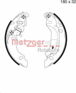 Metzger MG 980 - Bremžu loku komplekts ps1.lv