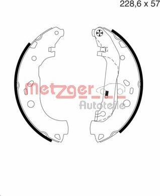 Metzger MG 983 - Bremžu loku komplekts ps1.lv