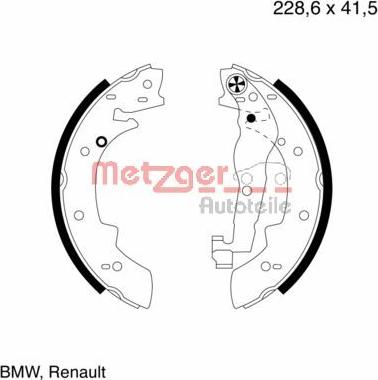 Metzger MG 400 - Bremžu loku komplekts ps1.lv