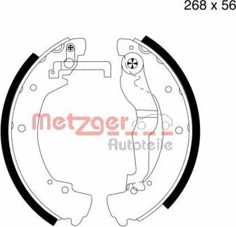 Metzger MG 548 - Bremžu loku komplekts ps1.lv