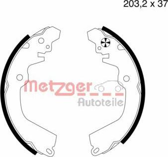 Metzger MG 569 - Bremžu loku komplekts ps1.lv