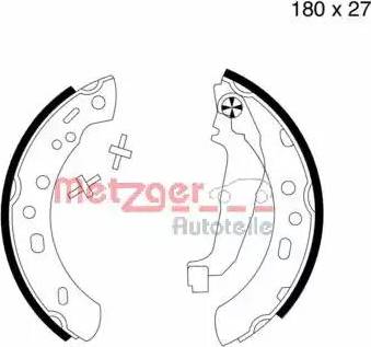 Metzger MG 582 - Bremžu loku komplekts ps1.lv