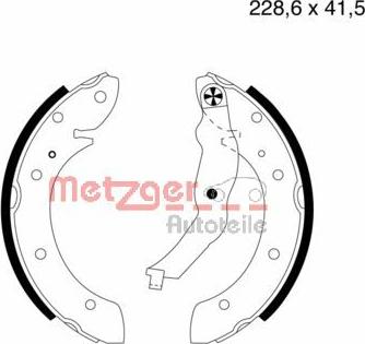 Metzger MG 579 - Bremžu loku komplekts ps1.lv