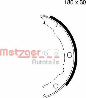 Metzger MG 665 - Bremžu loku kompl., Stāvbremze ps1.lv