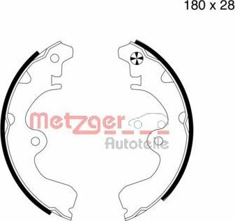 Metzger MG 617 - Bremžu loku komplekts ps1.lv