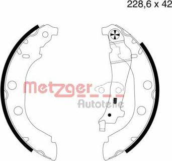 Metzger MG 631 - Bremžu loku komplekts ps1.lv