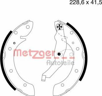 Metzger MG 633 - Bremžu loku komplekts ps1.lv