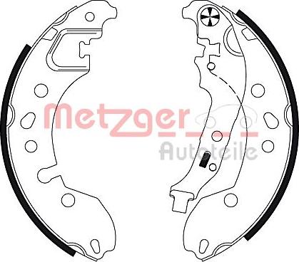 Metzger MG 130 - Bremžu loku komplekts ps1.lv