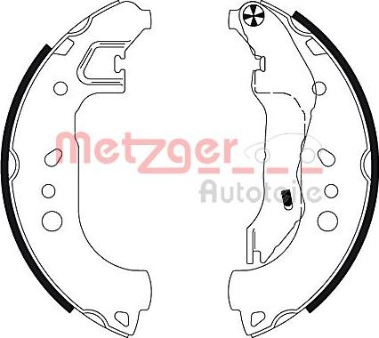 Metzger MG 132 - Bremžu loku komplekts ps1.lv