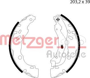 Metzger MG 125 - Bremžu loku komplekts ps1.lv