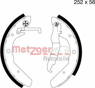 Metzger MG 373 - Bremžu loku komplekts ps1.lv