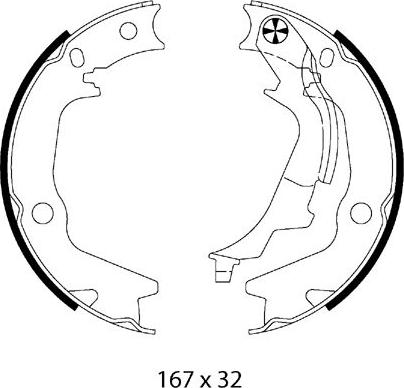 Metzger MG 227 - Bremžu loku kompl., Stāvbremze ps1.lv