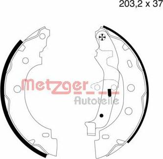 Metzger MG 706 - Bremžu loku komplekts ps1.lv