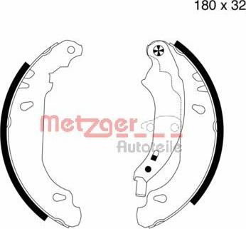 Metzger MG 719 - Bremžu loku komplekts ps1.lv