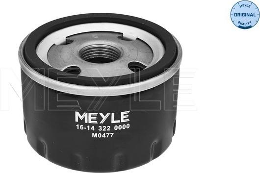 Meyle 16-14 322 0000 - Eļļas filtrs ps1.lv