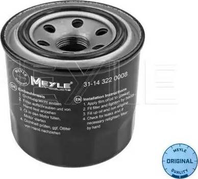 Meyle 31-14 322 0008 - Eļļas filtrs ps1.lv