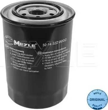 Meyle 32-14 322 0002 - Eļļas filtrs ps1.lv