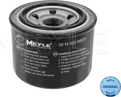 Meyle 32-14 322 0007 - Eļļas filtrs ps1.lv