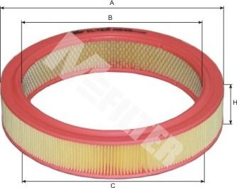 Mfilter A 546 - Gaisa filtrs ps1.lv