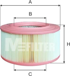 Mfilter A 1062 - Gaisa filtrs ps1.lv