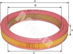 Mfilter A 115 - Gaisa filtrs ps1.lv