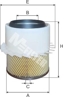 Mfilter A 863 - Gaisa filtrs ps1.lv