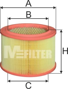 Mfilter A 289 - Gaisa filtrs ps1.lv