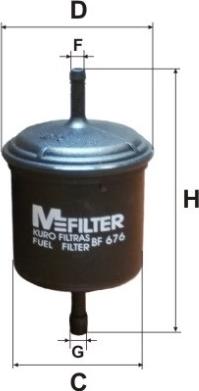 Mfilter BF 676 - Degvielas filtrs ps1.lv