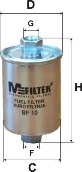 Mfilter BF 10 - Degvielas filtrs ps1.lv