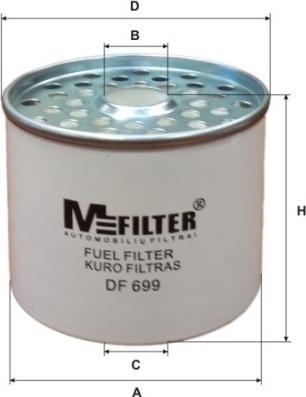 Mfilter DF 699 - Degvielas filtrs ps1.lv