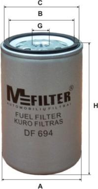 Mfilter DF 694 - Degvielas filtrs ps1.lv