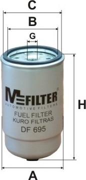 Mfilter DF 695 - Degvielas filtrs ps1.lv