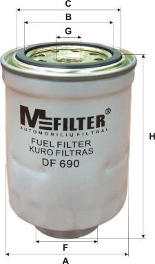 Mfilter DF 690 - Degvielas filtrs ps1.lv