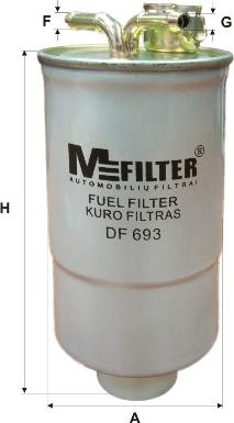 Mfilter DF 693 - Degvielas filtrs ps1.lv