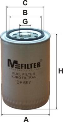 Mfilter DF 697 - Degvielas filtrs ps1.lv