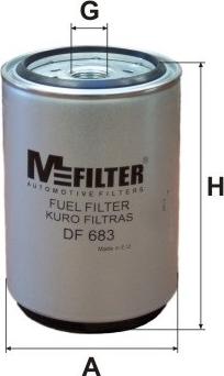 Mfilter DF 683 - Degvielas filtrs ps1.lv