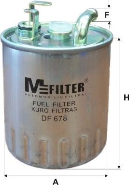 Mfilter DF 678 - Degvielas filtrs ps1.lv