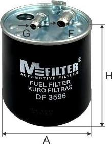 Mfilter DF 3596 - Degvielas filtrs ps1.lv