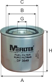 Mfilter DF 3549 - Degvielas filtrs ps1.lv