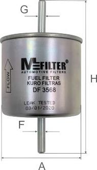 Mfilter DF 3568 - Degvielas filtrs ps1.lv