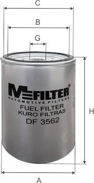 Mfilter DF 3562 - Degvielas filtrs ps1.lv