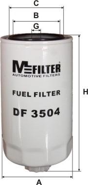 Mfilter DF 3504 - Degvielas filtrs ps1.lv