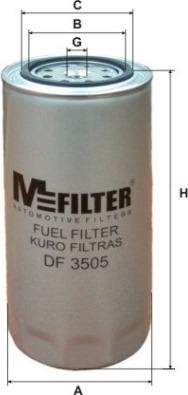 Mfilter DF 3505 - Degvielas filtrs ps1.lv
