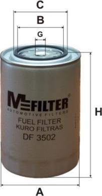 Mfilter DF 3502 - Degvielas filtrs ps1.lv