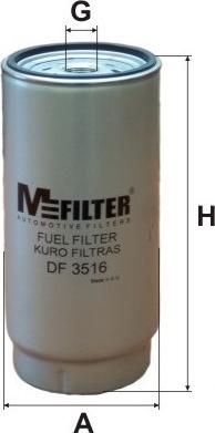 Mfilter DF 3516 - Degvielas filtrs ps1.lv