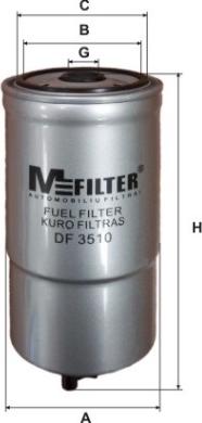 Mfilter DF 3510 - Degvielas filtrs ps1.lv