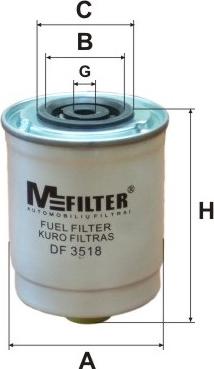 Mfilter DF 3518 - Degvielas filtrs ps1.lv